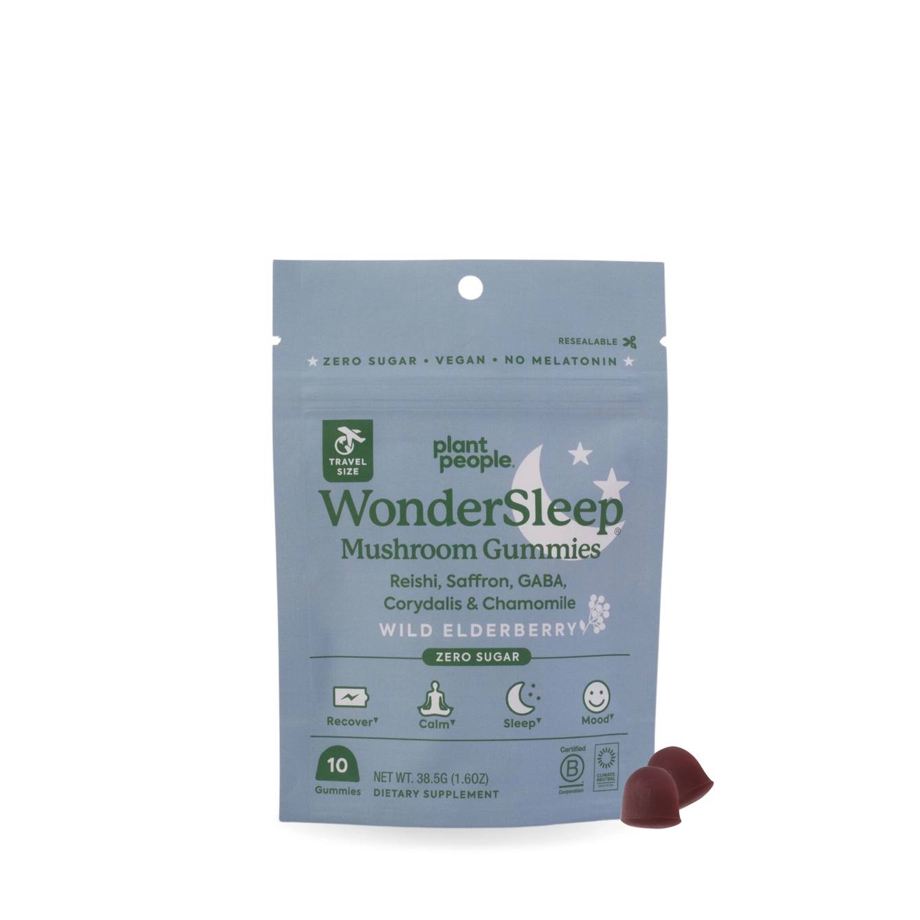 mushroom sleep gummies, reishi, saffron, GABA, cordydalis, chamomile