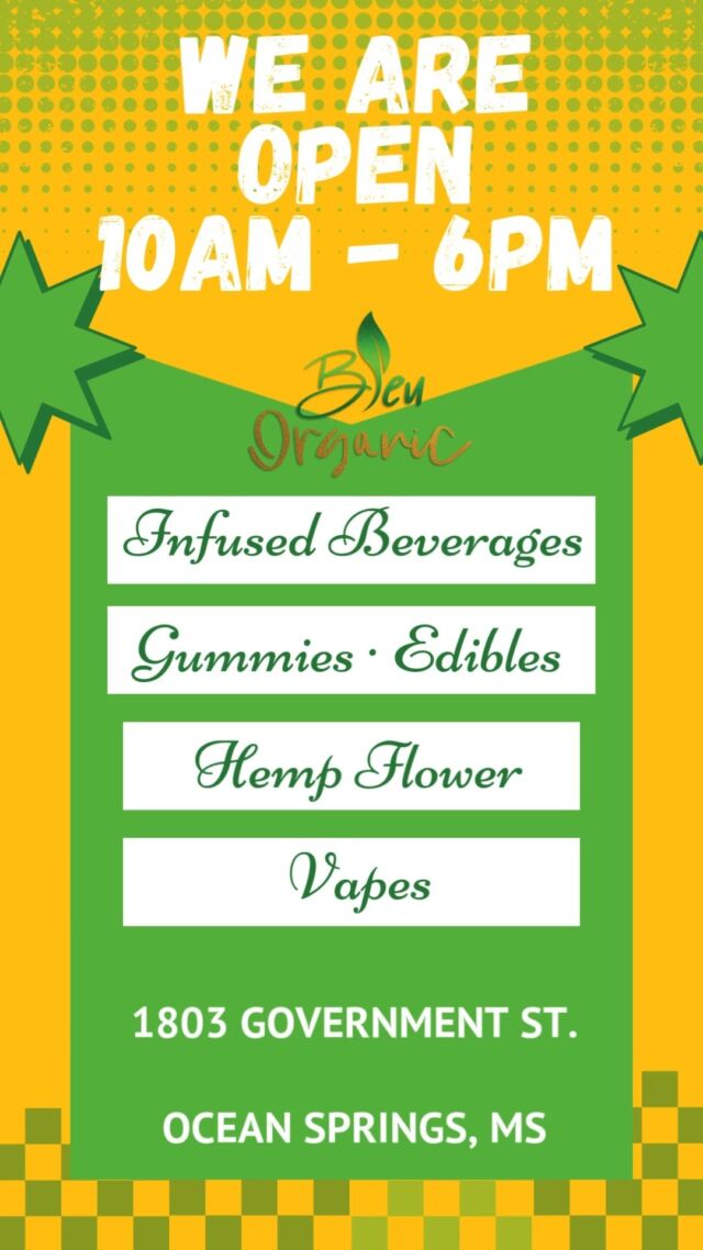 Meet Bleu Organic at the Downtown Hattiesburg Farmers Market, we will be set up in Town Square Park from 3pm until 7pm!