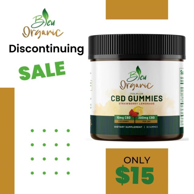 🚨 LAST CHANCE ALERT! 🚨

Our fan-favorite Strawberry Lemonade 10mg CBD Gummies are being discontinued 🍓🍋 — but before they’re gone for good, we’re giving you one sweet send-off!

💥 Now only $15 while supplies last! 💥
Stock up and save big on these delicious, vegan, chill-inducing treats.

🛒 Available online & in-store:
👉 bleuorganic.com/product/vegan-cbd-gummies-strawberry-lemonade

Get 'em before they’re history! ✌️